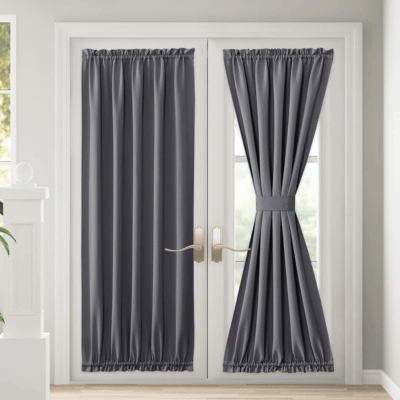 Thermal Insulated French Door Curtain