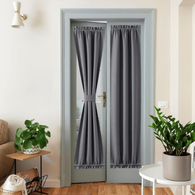 NICETOWN French Office Door Curtains