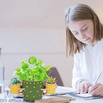 Adorable Plant Pots - DIY Office Decor