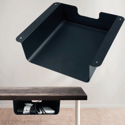 Under-Desk office Storage Solutions - DIY Office Solution