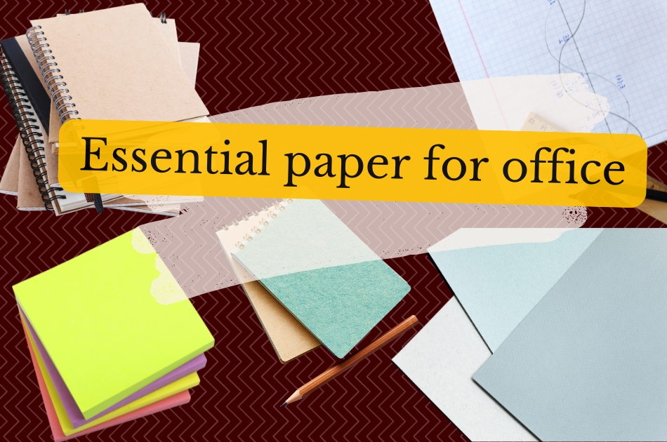 Essential Office Supplies for workspace - paper product